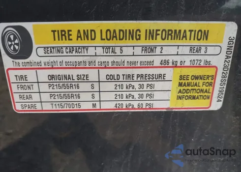 2008 Chevrolet Hhr Lt из США, поврежденный, VIN 3GNDA23D28S519524